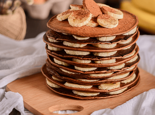 Kakaové lívance s banánem - Carla