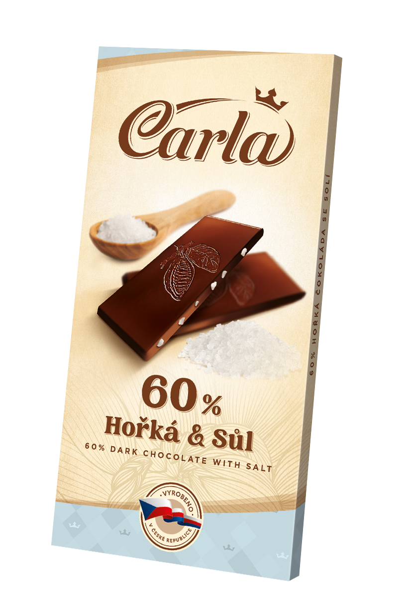Bitterschokolade 60 % mit Salz - Carla