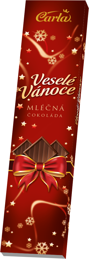 Veselé Vánoce - mléčné čokoládky 5 ks - Carla