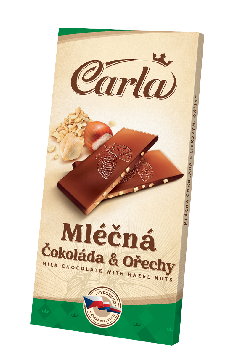 Carla-Milchschokolade mit Haselnüssen - Carla