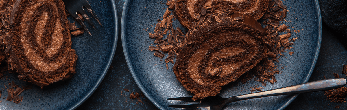 Kakaoroulade mit Schokoladencreme - Carla