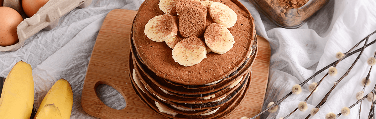 Kakaové lívance s banánem - Carla