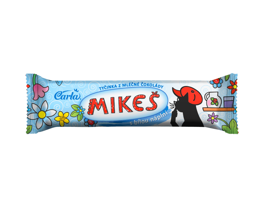 Mikeš mléčná tyčinka s bílou náplní - Carla