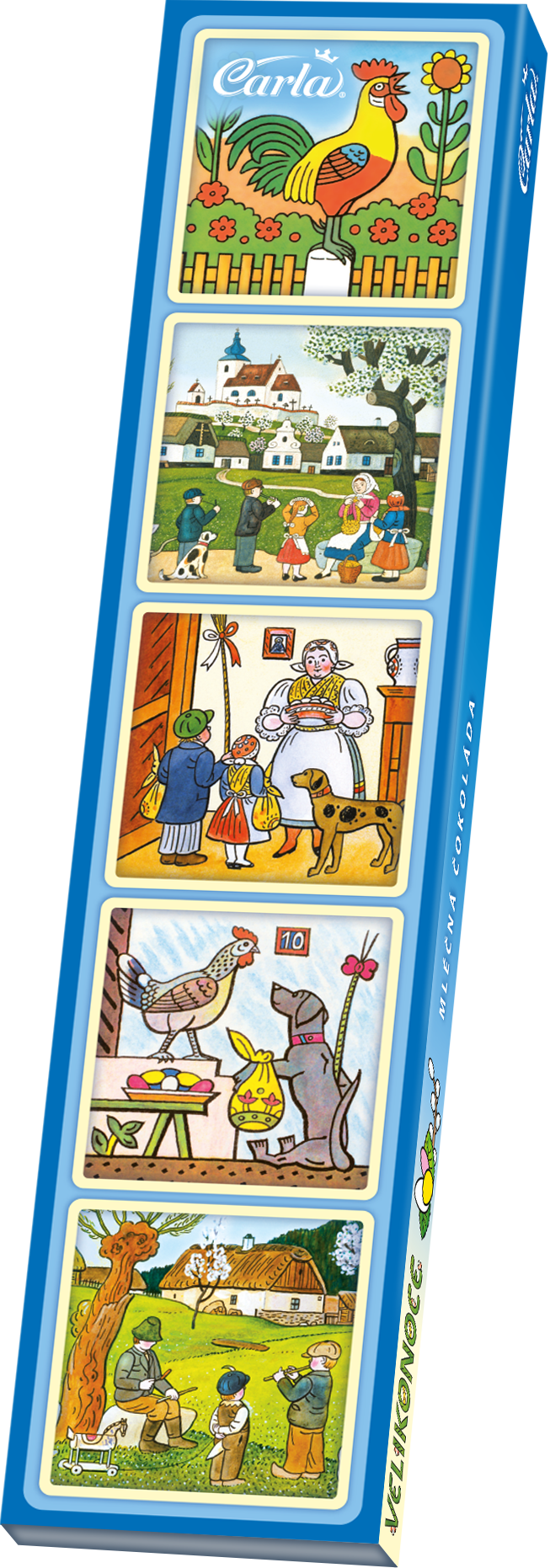 Milch-Neapolitaner Lada Ostern, 5 Stück - Carla