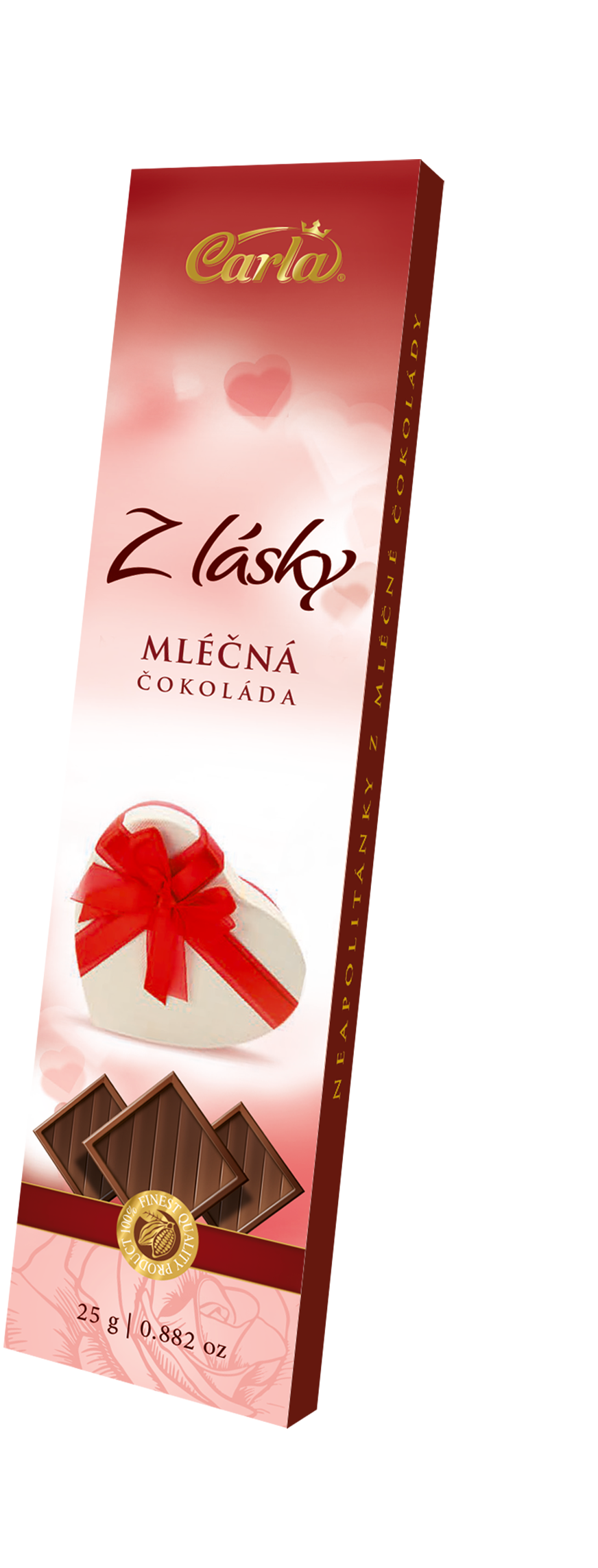 With Love - neapolitans of milk chocolate 25g - Carla